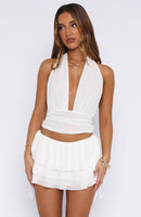 Dolce Dreams Mini Skort Off White