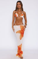 Luminous Maxi Skirt Marigold Twist