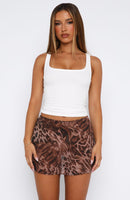 Aura Wave Mini Skirt The Wild Print