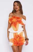Mystified Strapless Mini Dress Marigold Twist