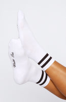 Grounded Socks White/Dark Chocolate