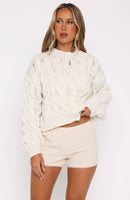 Summer Time Love Shorts Cream