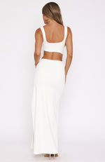 It Feels Wrong Maxi Dress Off White