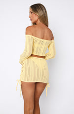 Perfect Timing Crochet Top Lemon