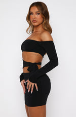 Meet Me In Manhattan Mini Dress Black