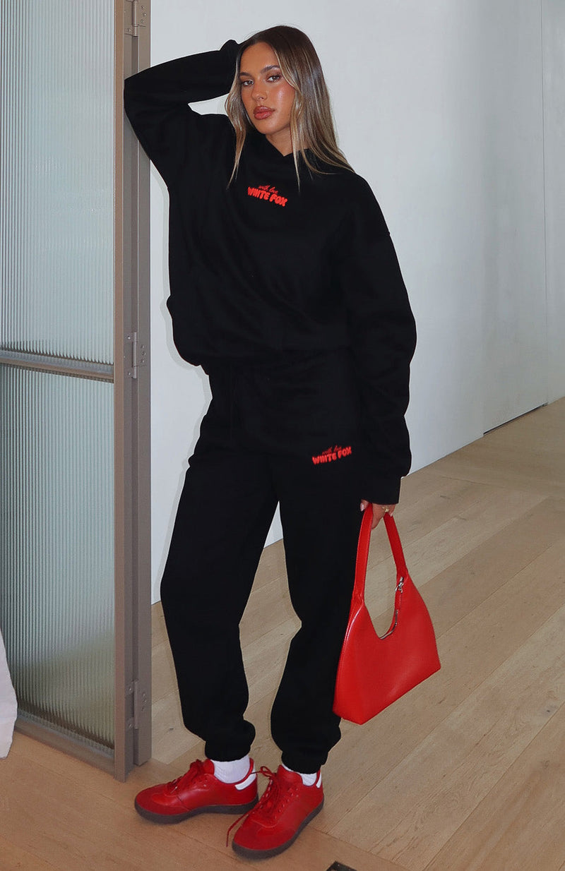 With Love In The Moment Sweatpants Black