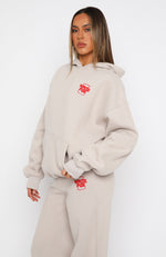 With Love For You Oversized Hoodie Moon