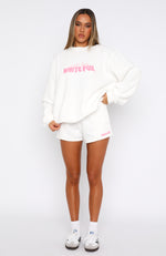 With Love Forever Oversized Sweater White