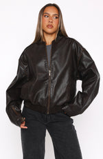 Satellite PU Jacket Chocolate