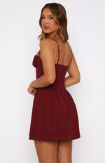 You're A Problem Mini Dress Wine