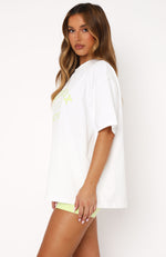 Down To The Wire Oversized Tee White