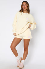 Keep Blooming Lounge Shorts Lemon