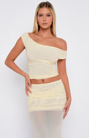 Need Your Heart Off Shoulder Top Cream