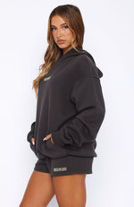 Take A Guess Oversized Hoodie Charcoal