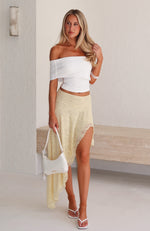 Dancing On My Own Midi Skirt Lemon