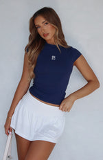 Missed The Party Mini Skort White