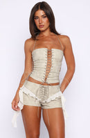 Glow All Night Shorts Stone