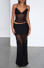 Not The One Maxi Skirt Black
