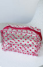 Like No Other Cosmetic Case Clear/Red