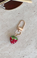 Stefanie Key Ring Red Strawberry