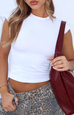 Into Me Relaxed Baby Tee White