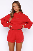 Take A Guess Lounge Shorts Red