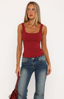 Chill Vibes Tank Top Wine