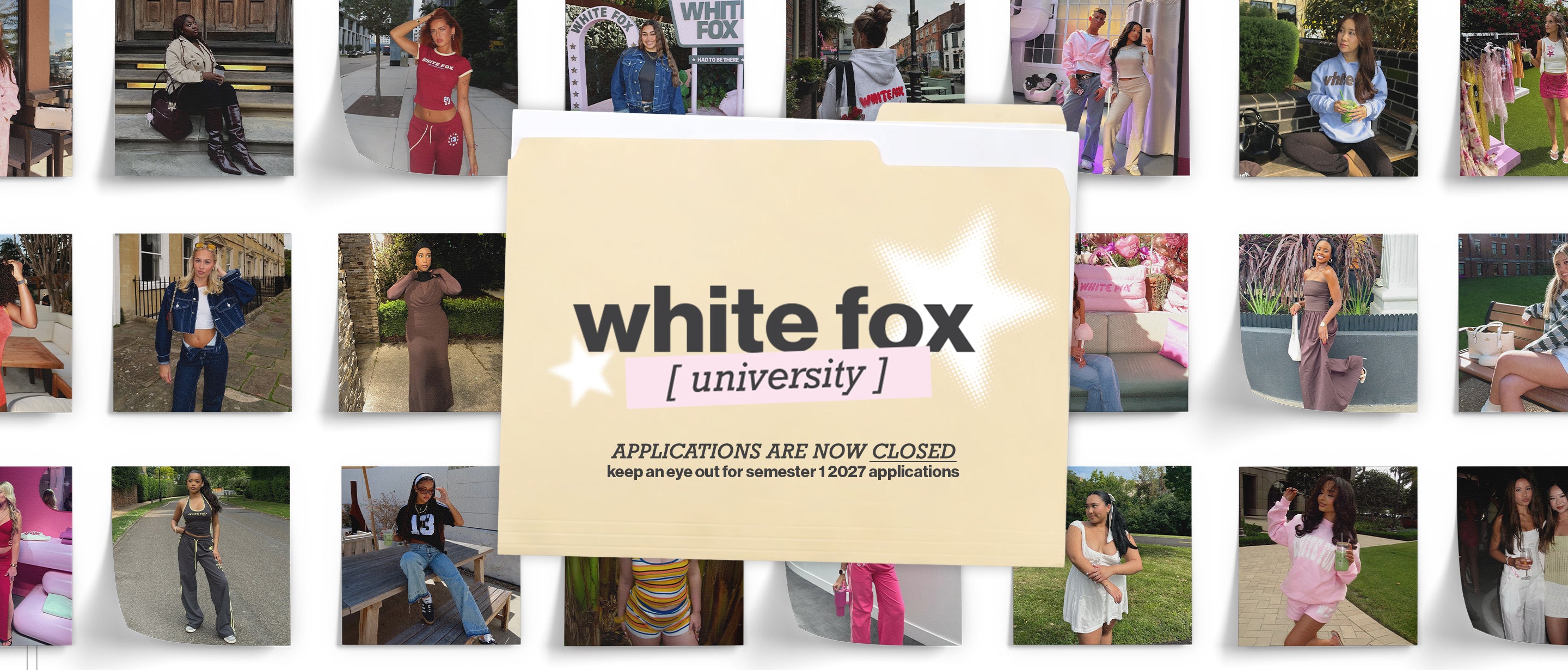 White Fox University applications are currently closed! Keep an eye out for semester 1 2027~