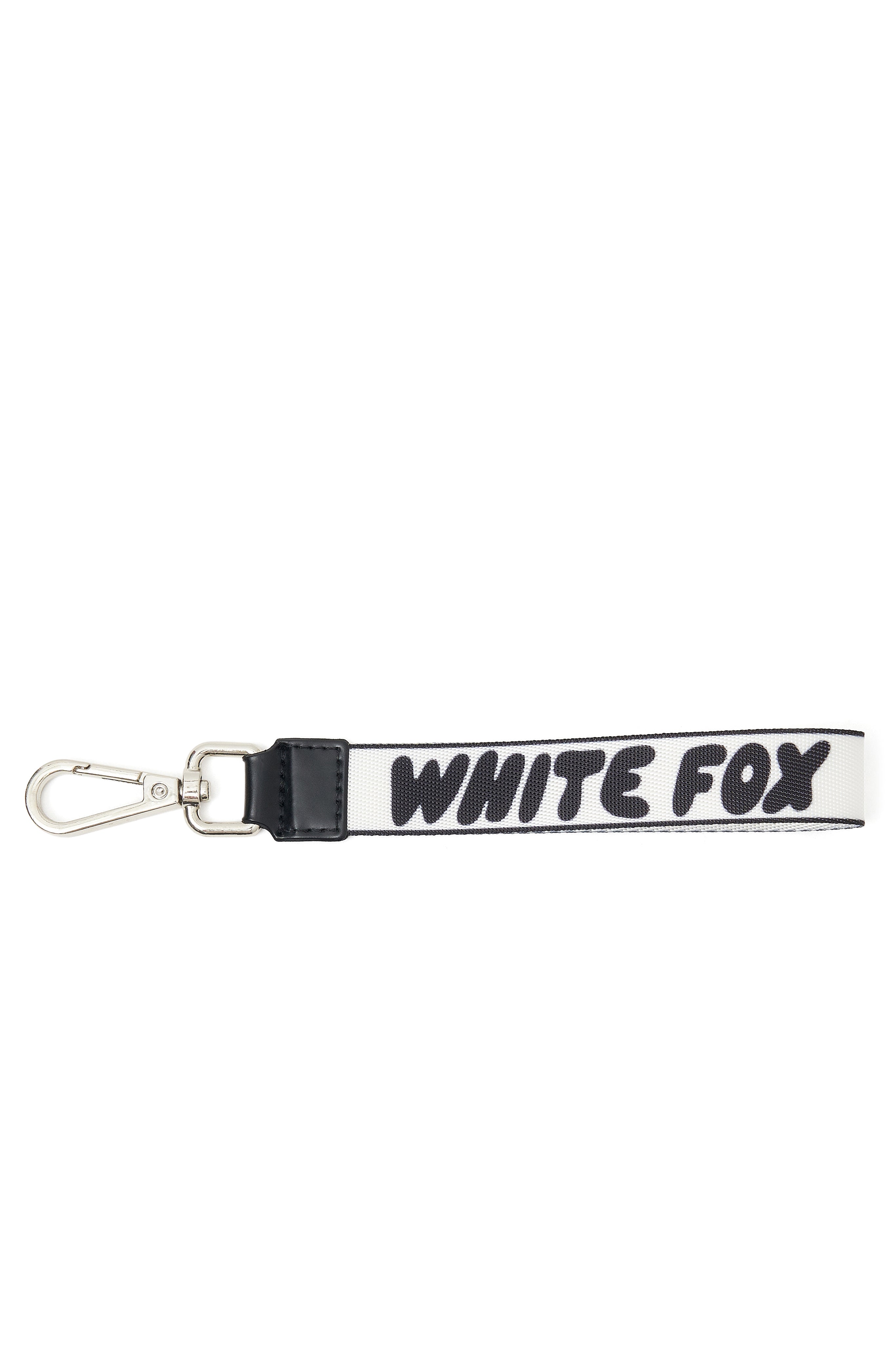 Next Level Strap Keychain Black | White Fox Boutique