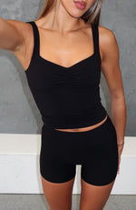 Aura Crop Black