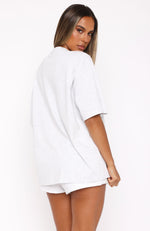Capsule 9 Star Of The Moment Oversized Tee Grey Marle