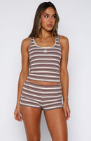 Escape Mode Tank Top Maple Bloom Stripe