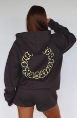 Take A Guess Oversized Hoodie Charcoal