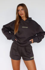Take A Guess Oversized Hoodie Charcoal