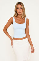 Chill Vibes Tank Top Baby Blue