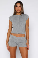 Almost Love Knit Top Grey