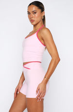 Power Boost Crop Marshmallow/Pink