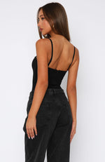 Stuck To You Bodysuit Black