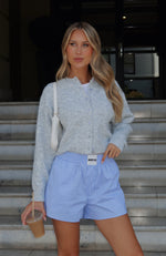 Warm Whispers Knit Cardigan Grey Marle