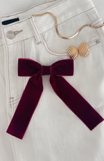 Xenia Hair Clip Burgundy