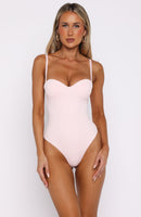 Stuck To You Bodysuit Baby Pink