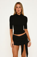 Afterthought Mini Skort Black
