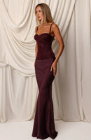 Forever Starts Now Maxi Skirt Dark Cherry