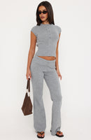 Almost Love Knit Pants Grey