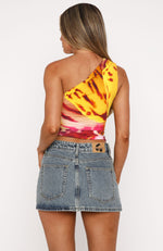 Lack Of Love One Shoulder Top Orchid Sun
