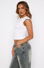 Into Me Relaxed Baby Tee White