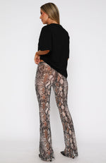 Yesterday's News Pants Snake Print