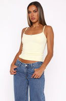 No Flaws Cami Top Butter