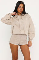 Cooler Than You Denim Shorts Sesame Wash