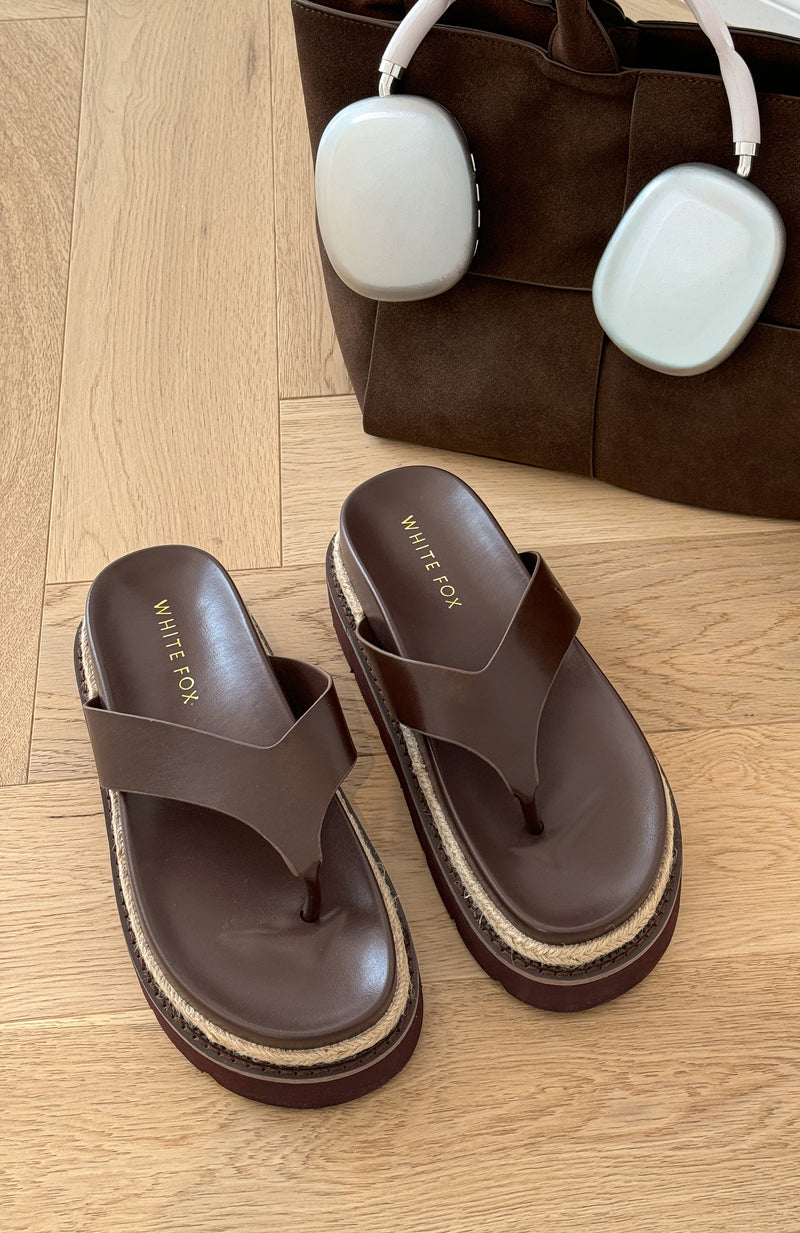 Elanora Thong Sandals Chocolate